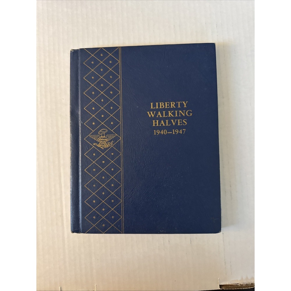 RARE Vintage Misprint Whitman Coin Album US Liberty Walking Halves 1940-1947